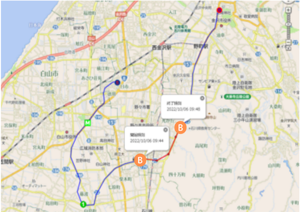 ②バック運転の回数・場所可視化(機能改修)